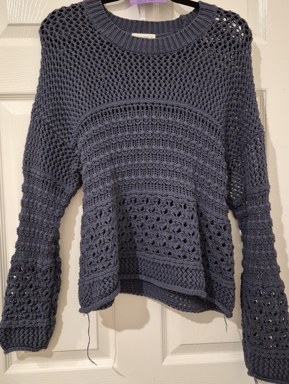 Universal Thread | MEDIUM | Open-work Crewneck Pullover sweater - Picture 3 of 10